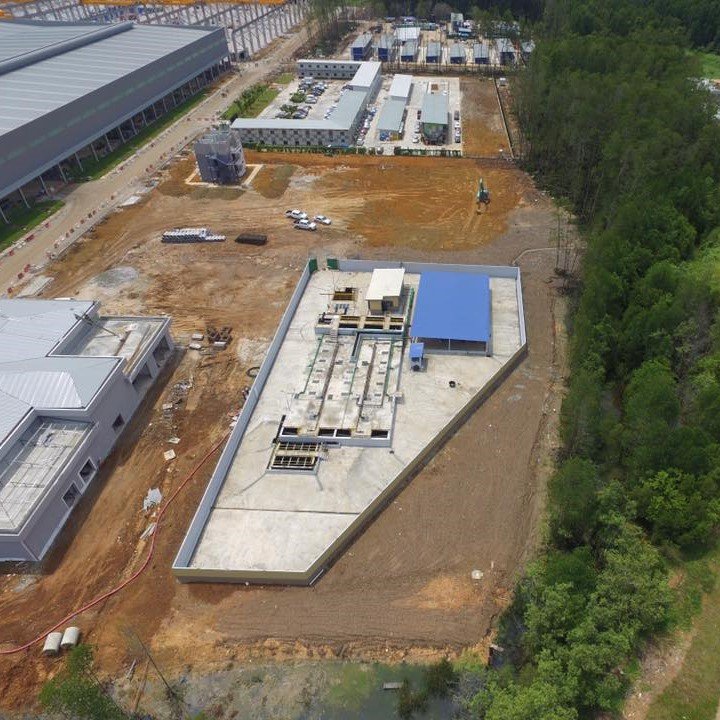 Sewage treatment plant at Forest City IBS Factory, Johor